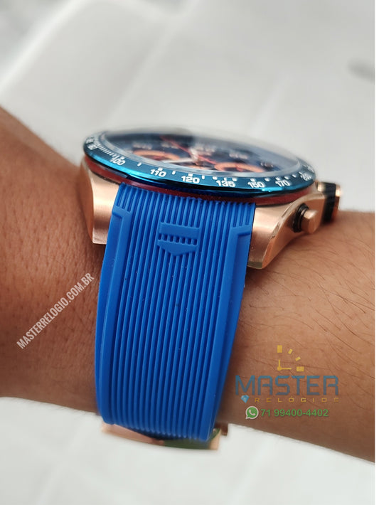 Tag Heuer Senna Rosê Pulseira borracha