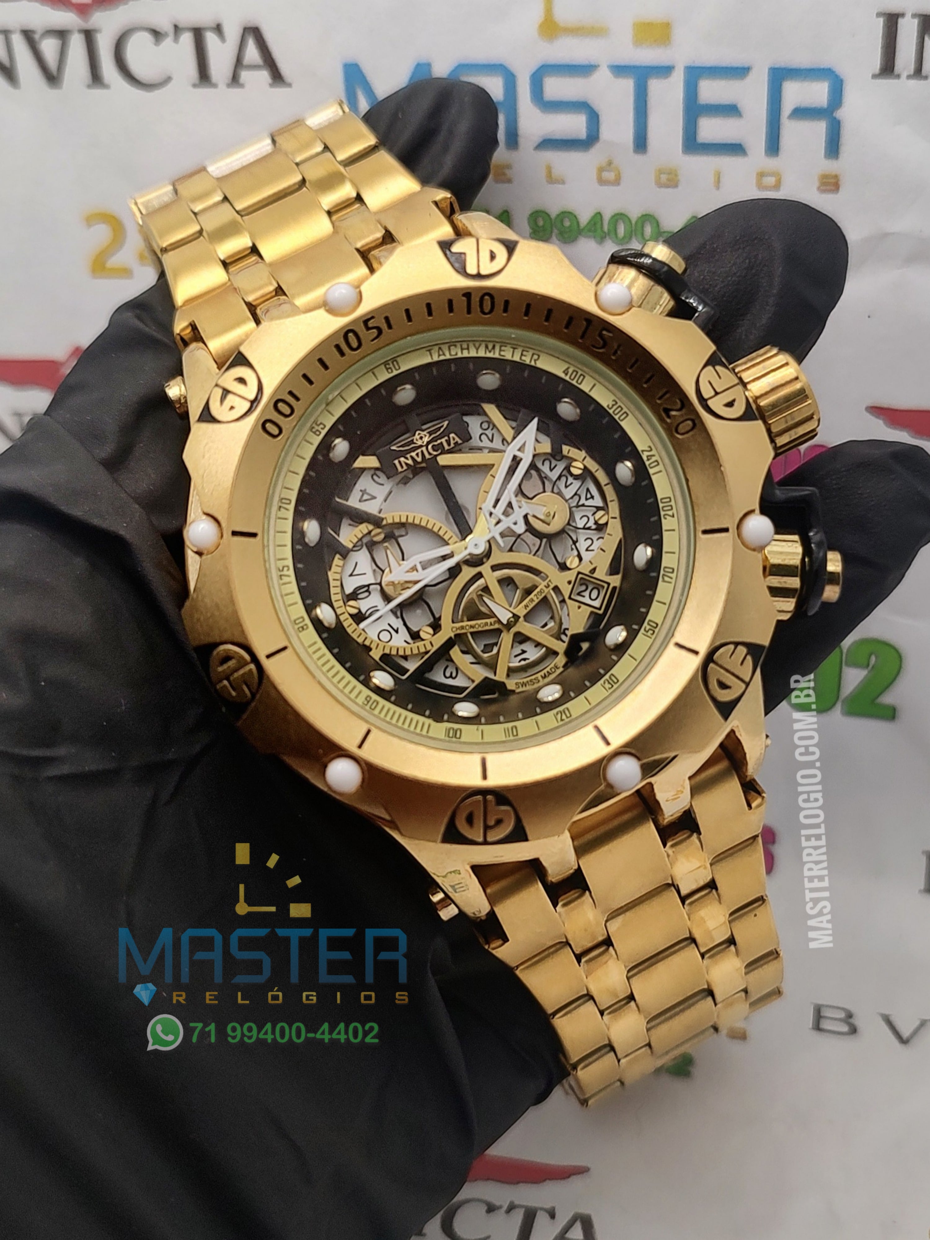 Invicta Hibrid Funcional Corrente de brinde – MasterRelogios