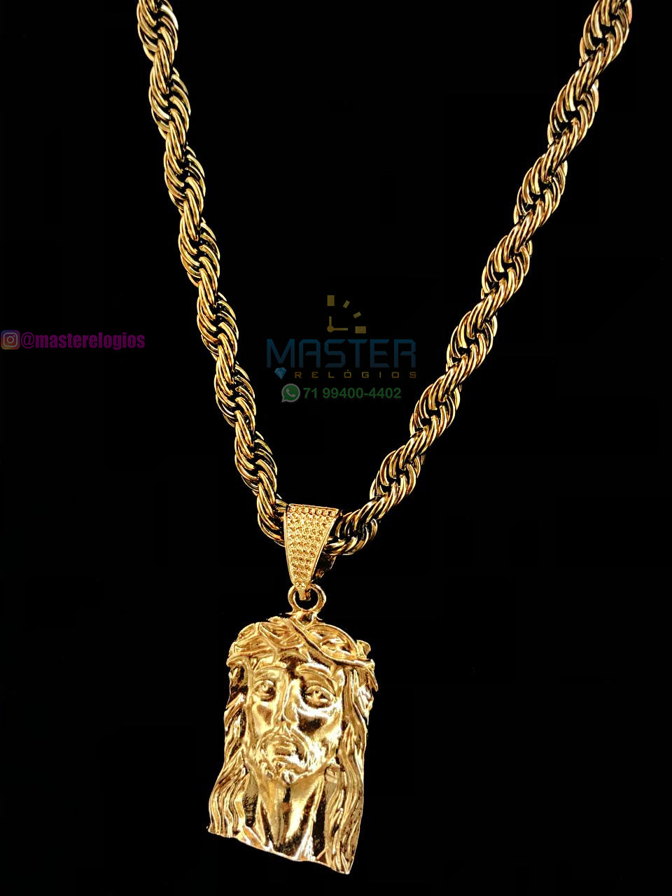 Cordão Bahiano 13mm 106g 70cm banhada a 10 milésimos de ouro 18k