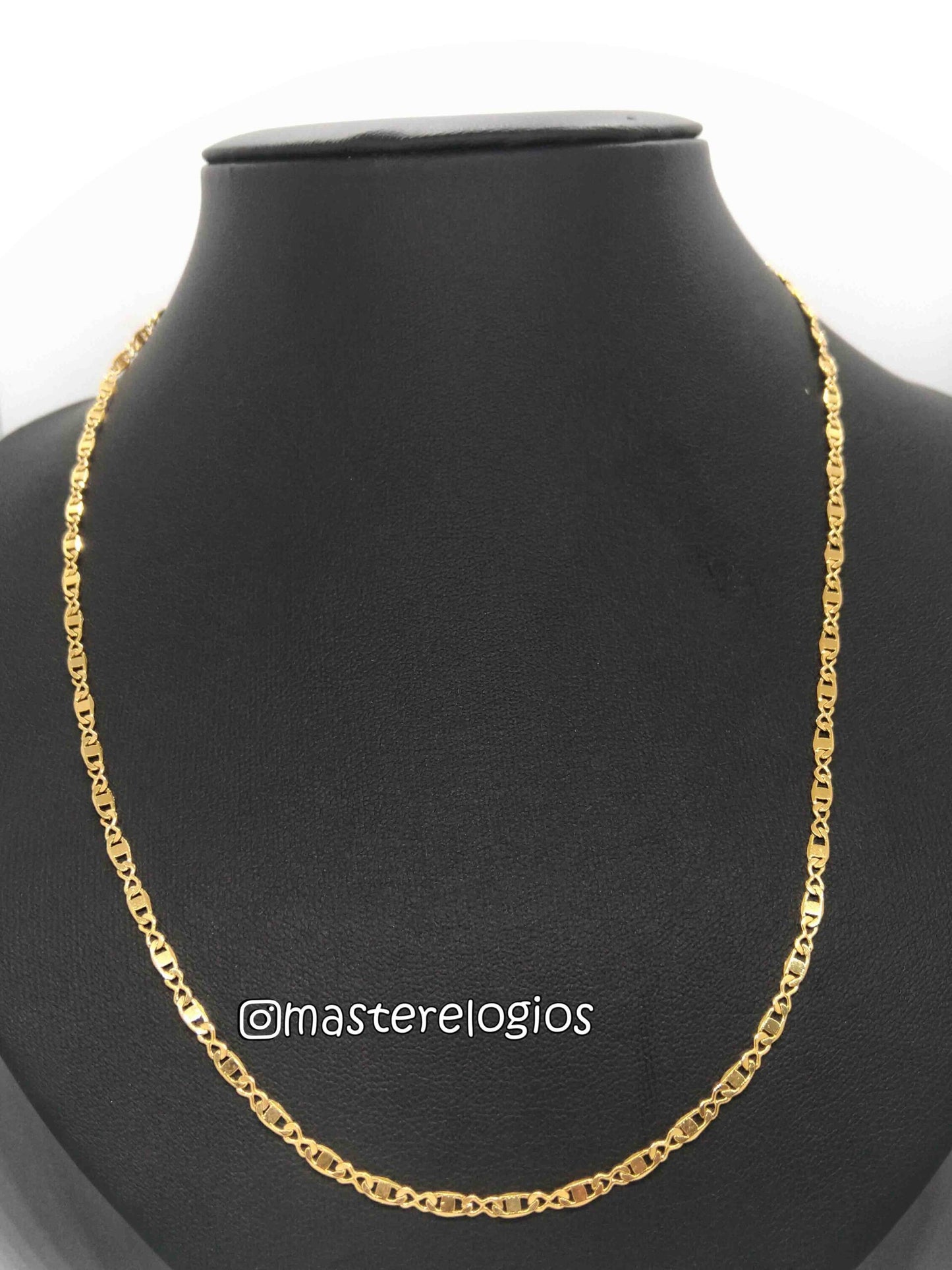 Piastrine 7 banhada a 10 milesimos de ouro 18k 70cm