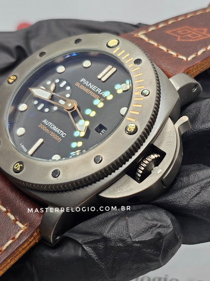 Panerai Luminor Submersible Couro Fosco