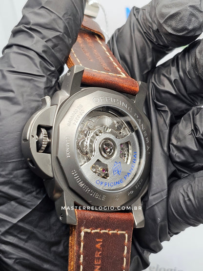 Panerai Luminor Submersible Couro Fosco