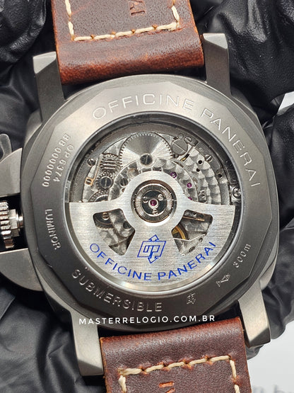 Panerai Luminor Submersible Couro Fosco
