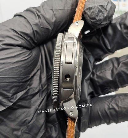 Panerai Luminor Submersible Couro Fosco