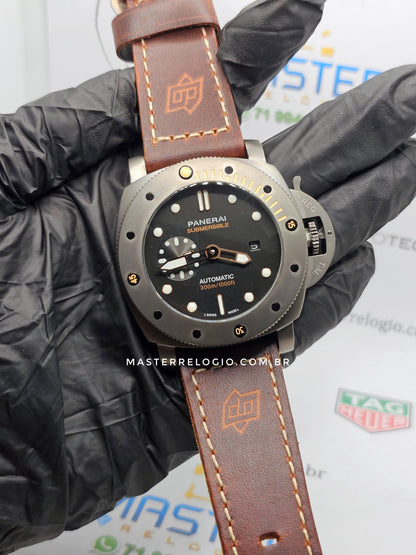 Panerai Luminor Submersible Couro Fosco