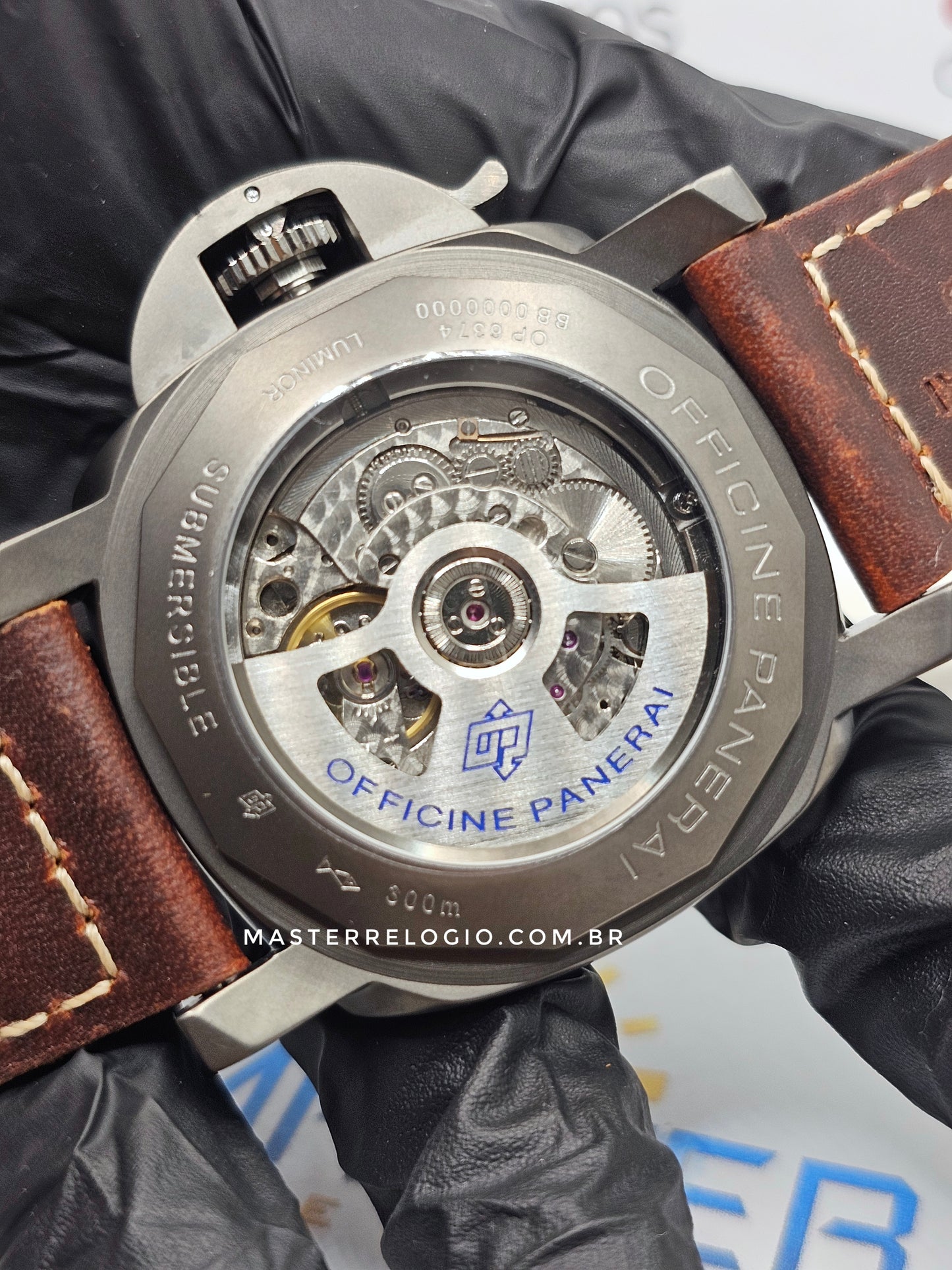 Panerai Luminor Submersible Couro Fosco