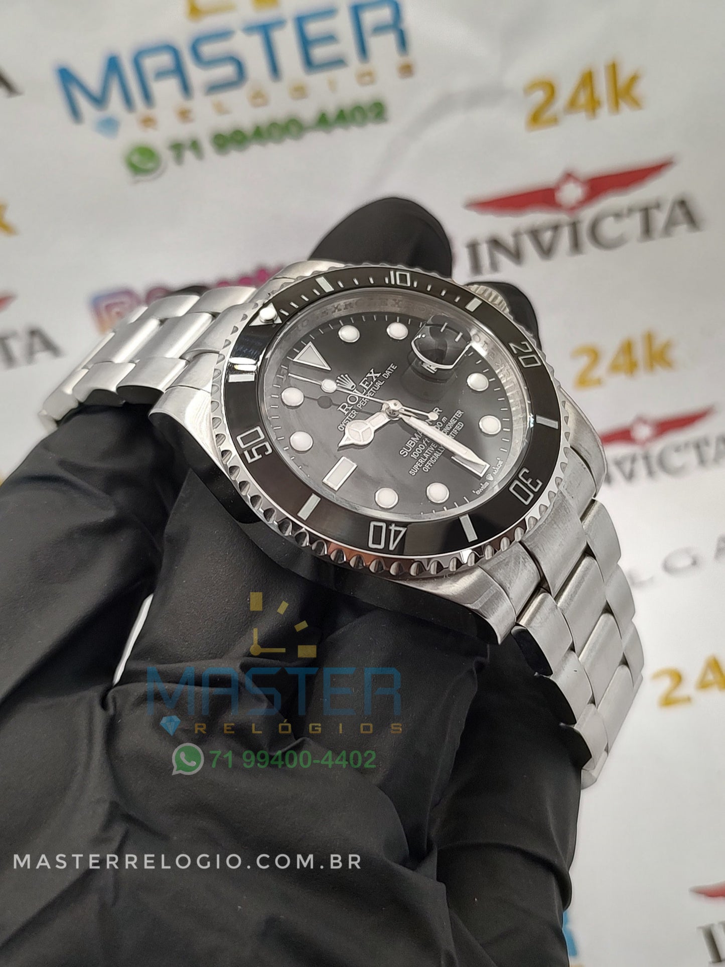Rollex Submariner Preto 40mm