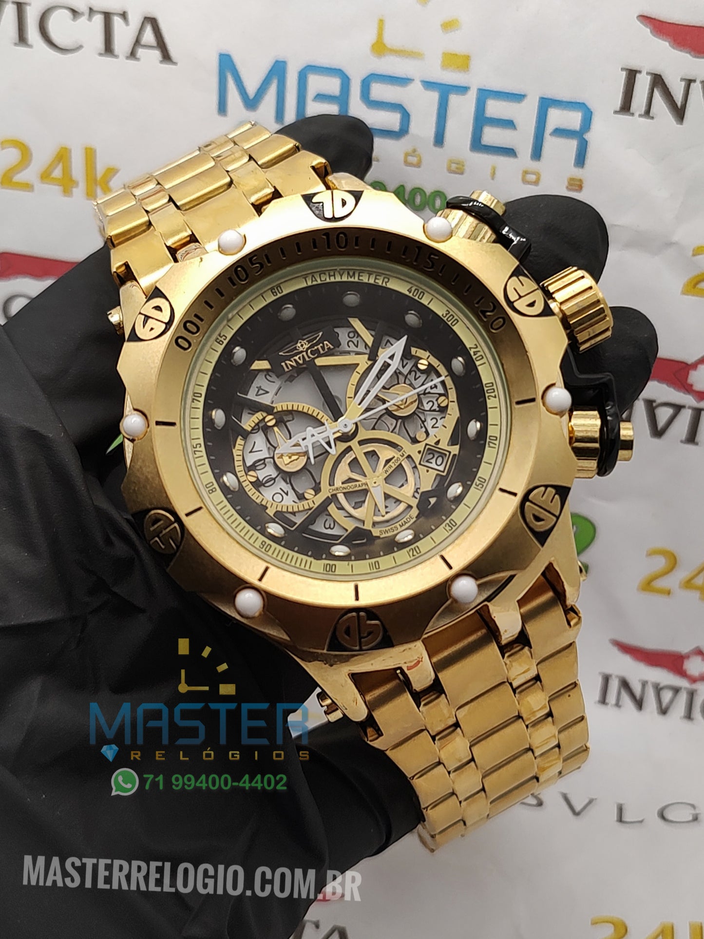 Invicta Hibrid Funcional + Corrente de brinde