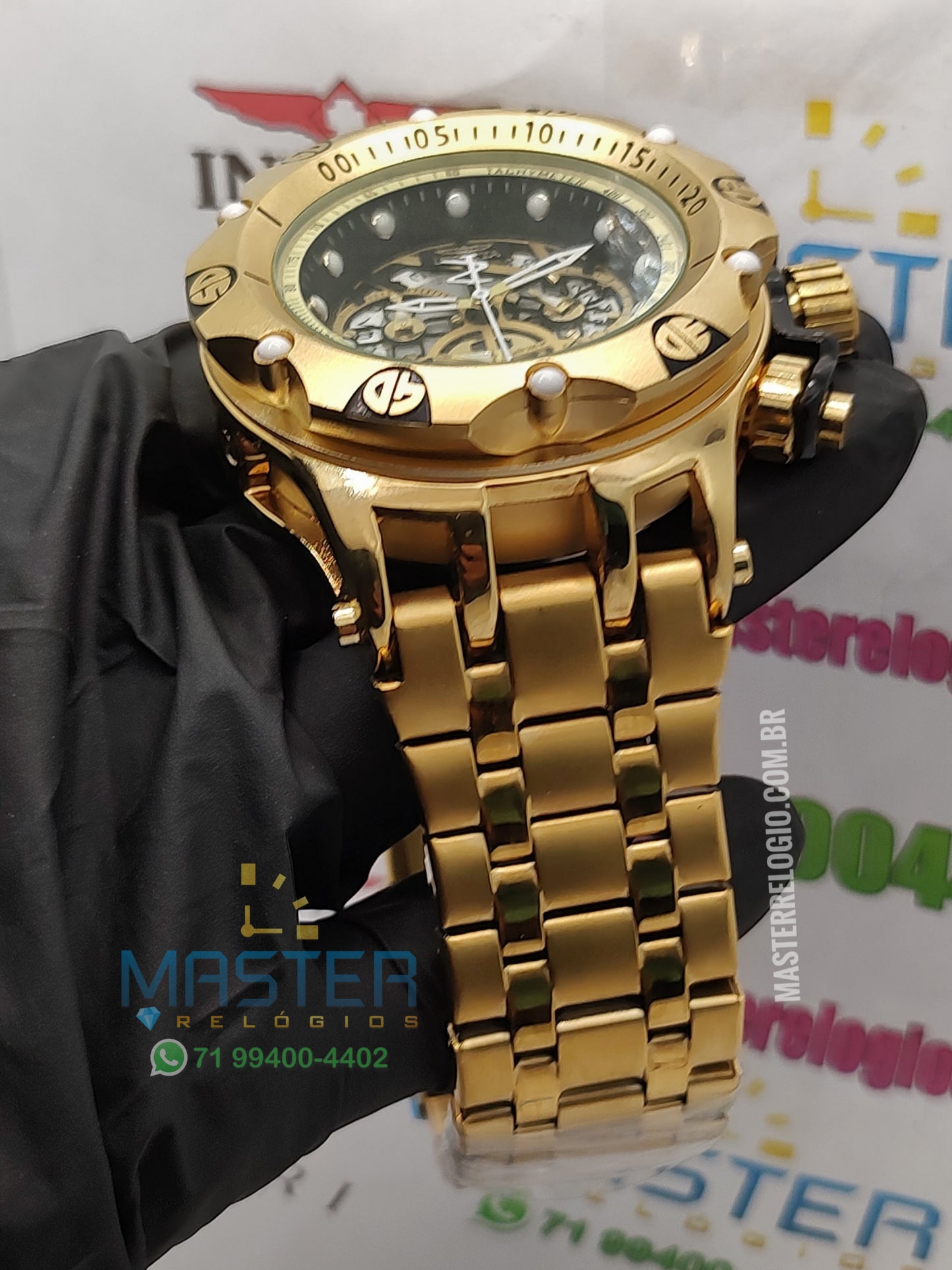 Invicta Hibrid Funcional + Corrente de brinde