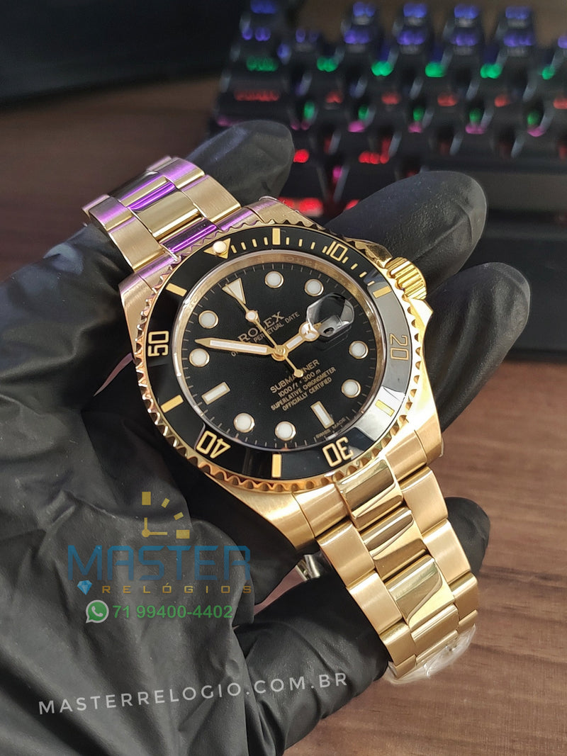 Rollex Submariner Dourado 44mm