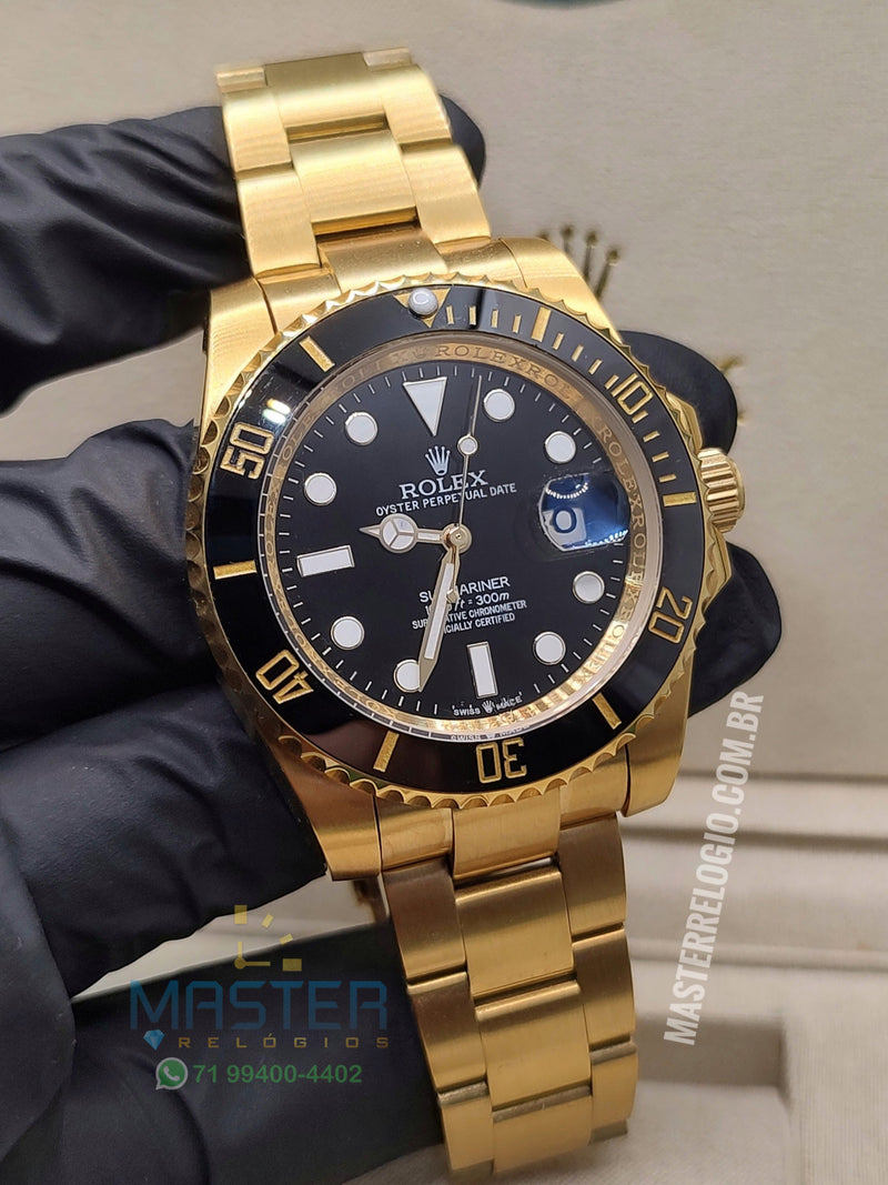 Rollex Submariner Dourado 40mm