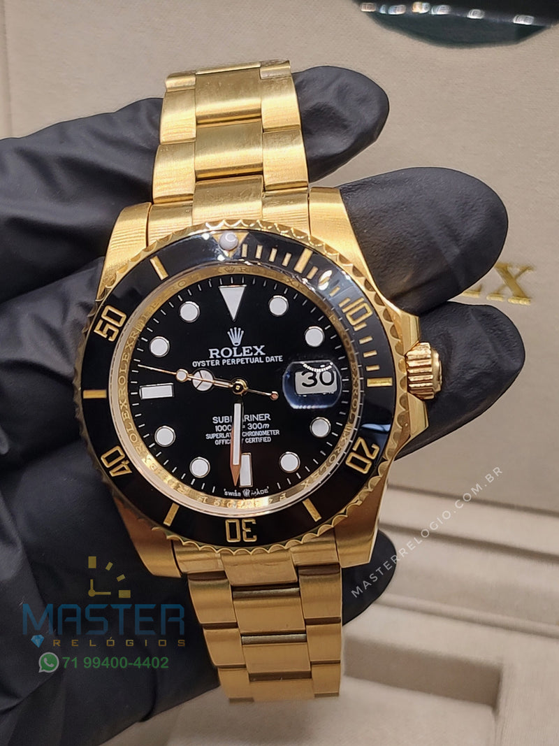 Rollex Submariner Dourado 40mm