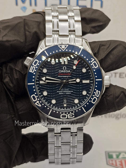 Omega Seamaster Diver Aço 300M Azul