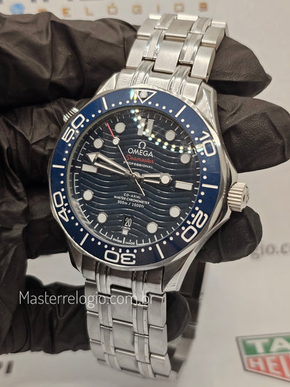 Omega Seamaster Diver Aço 300M Azul
