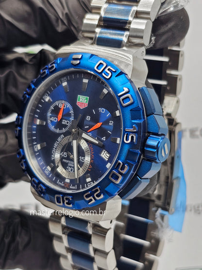 Tag Heuer F1 Cah1111 Cronógrafo 41mm Azul Quartz