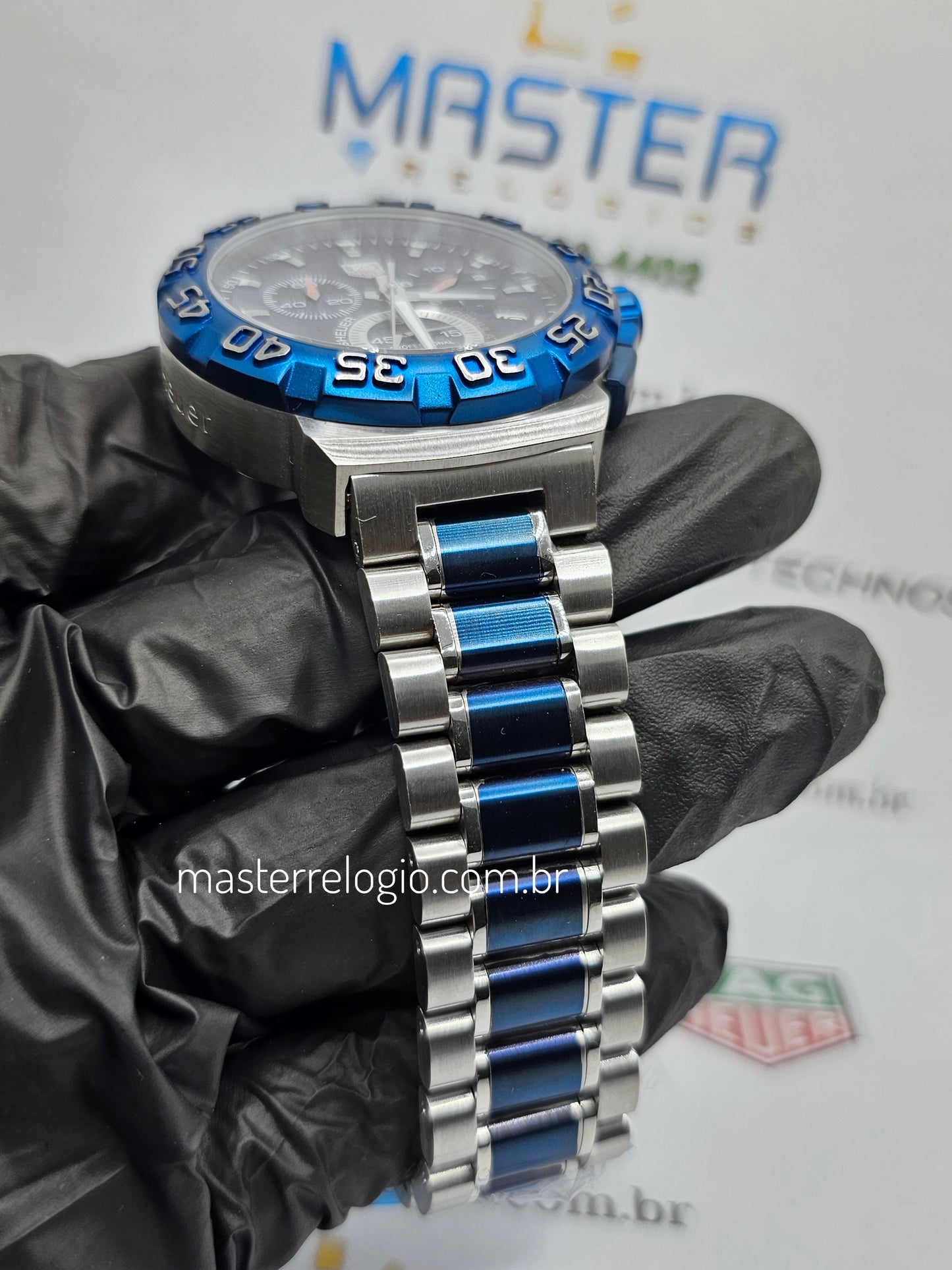 Tag Heuer F1 Cah1111 Cronógrafo 41mm Azul Quartz