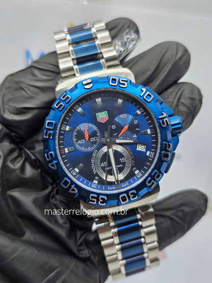 Tag Heuer F1 Cah1111 Cronógrafo 41mm Azul Quartz