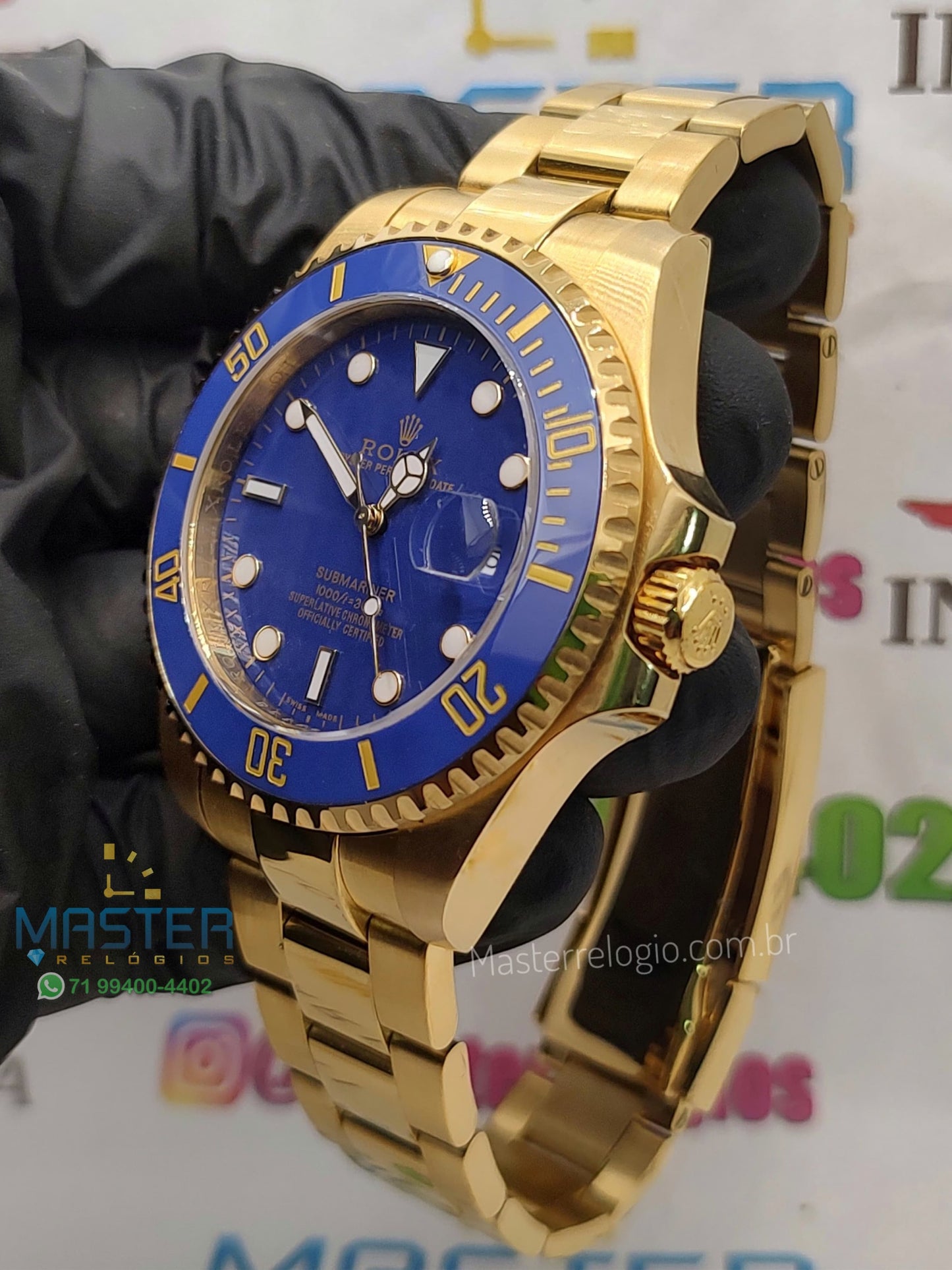 Rollex Submariner Blue 44mm