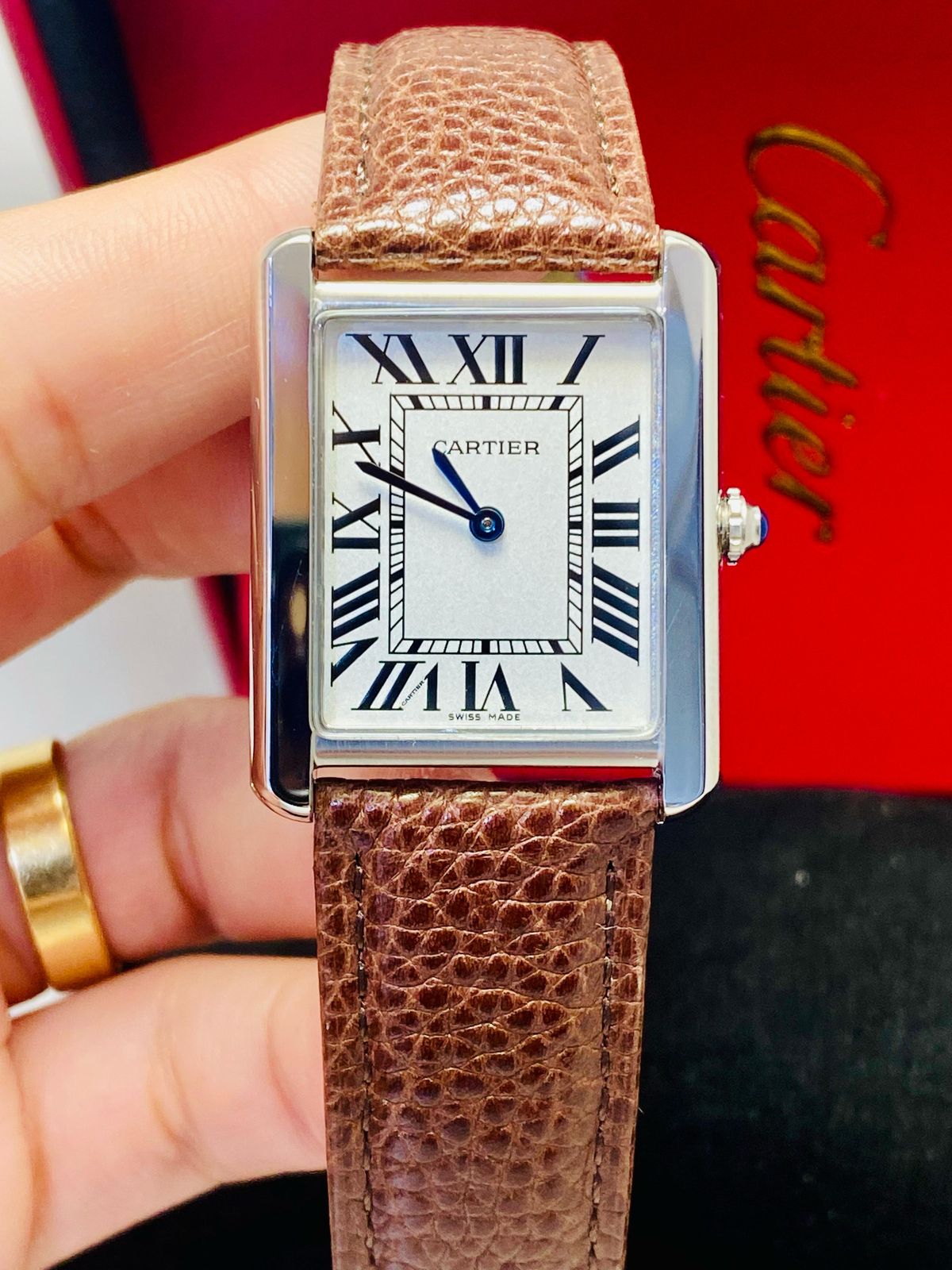 Cartier Tank Must Couro