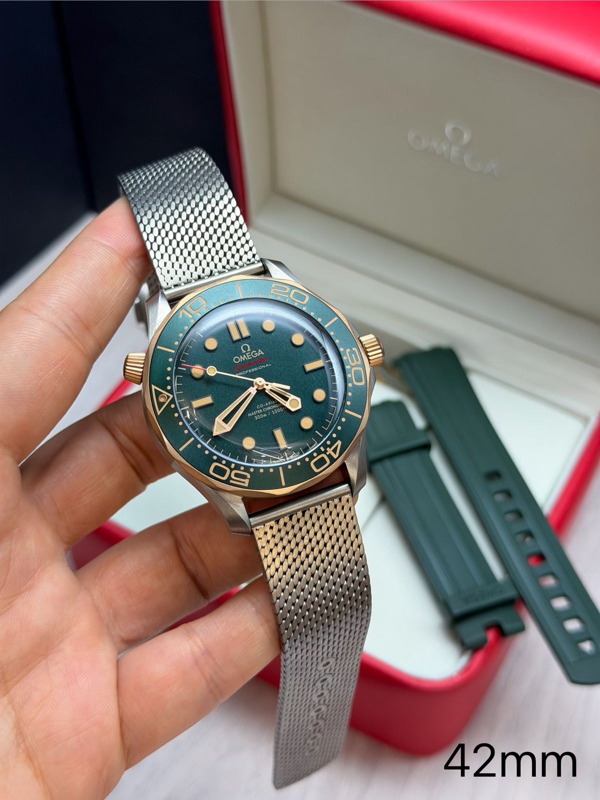 Omega 007 Seamaster 42mm + Pulseira extra