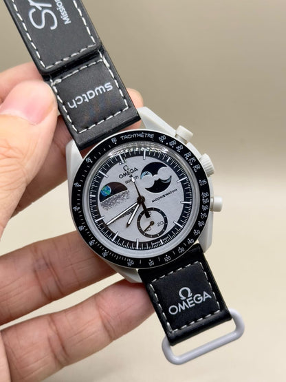 OmegaSwatch Moonswatch speedmaster Mission to Earthphase