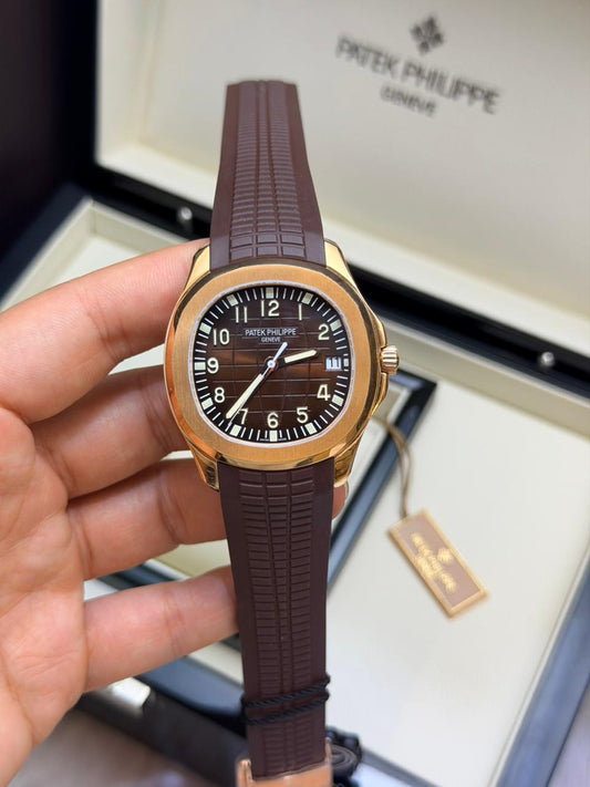 Patek Philippe 5711 Aquanaut Borracha Rosê Marrom