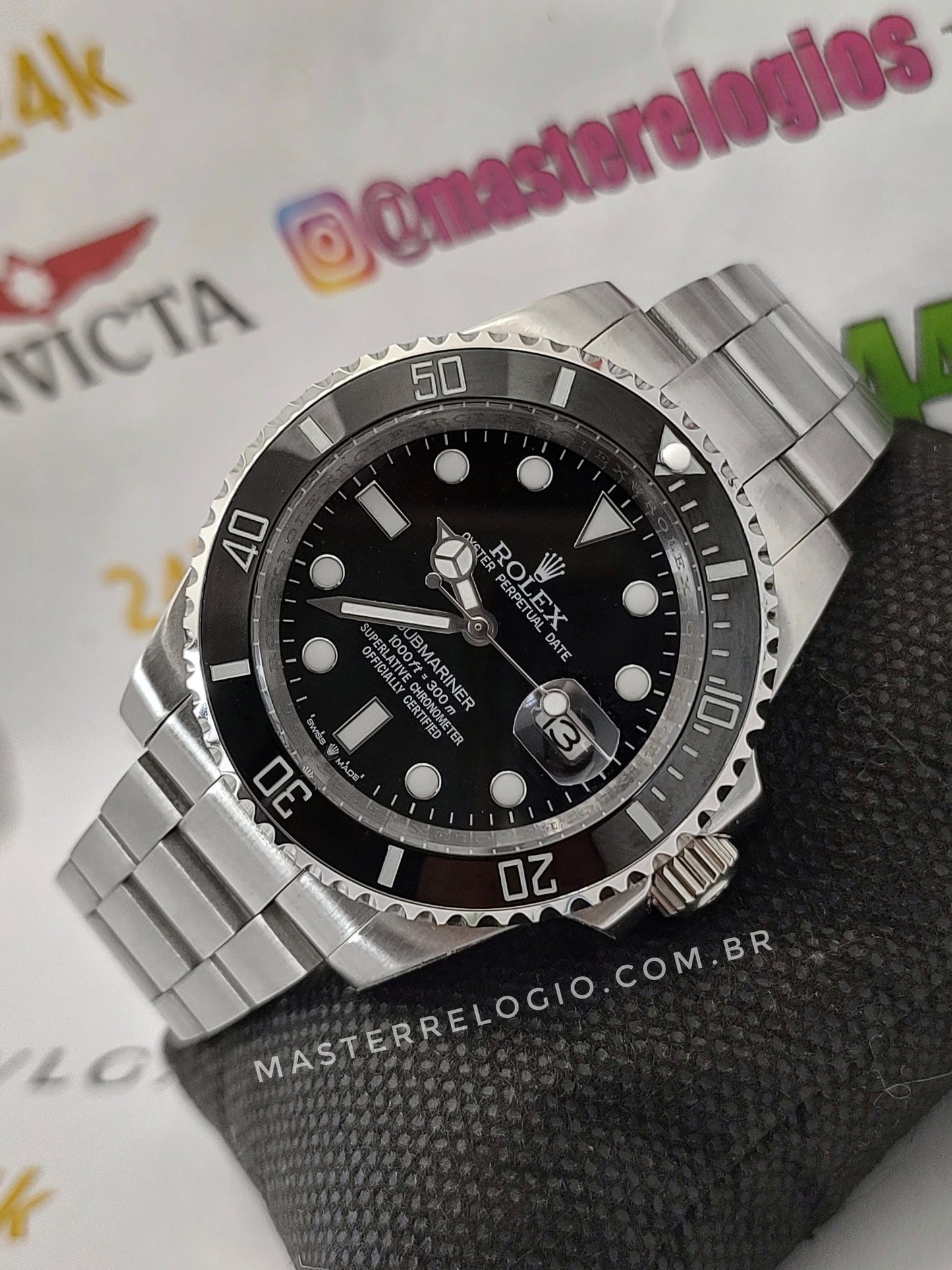 Rollex Submariner Preto 40mm