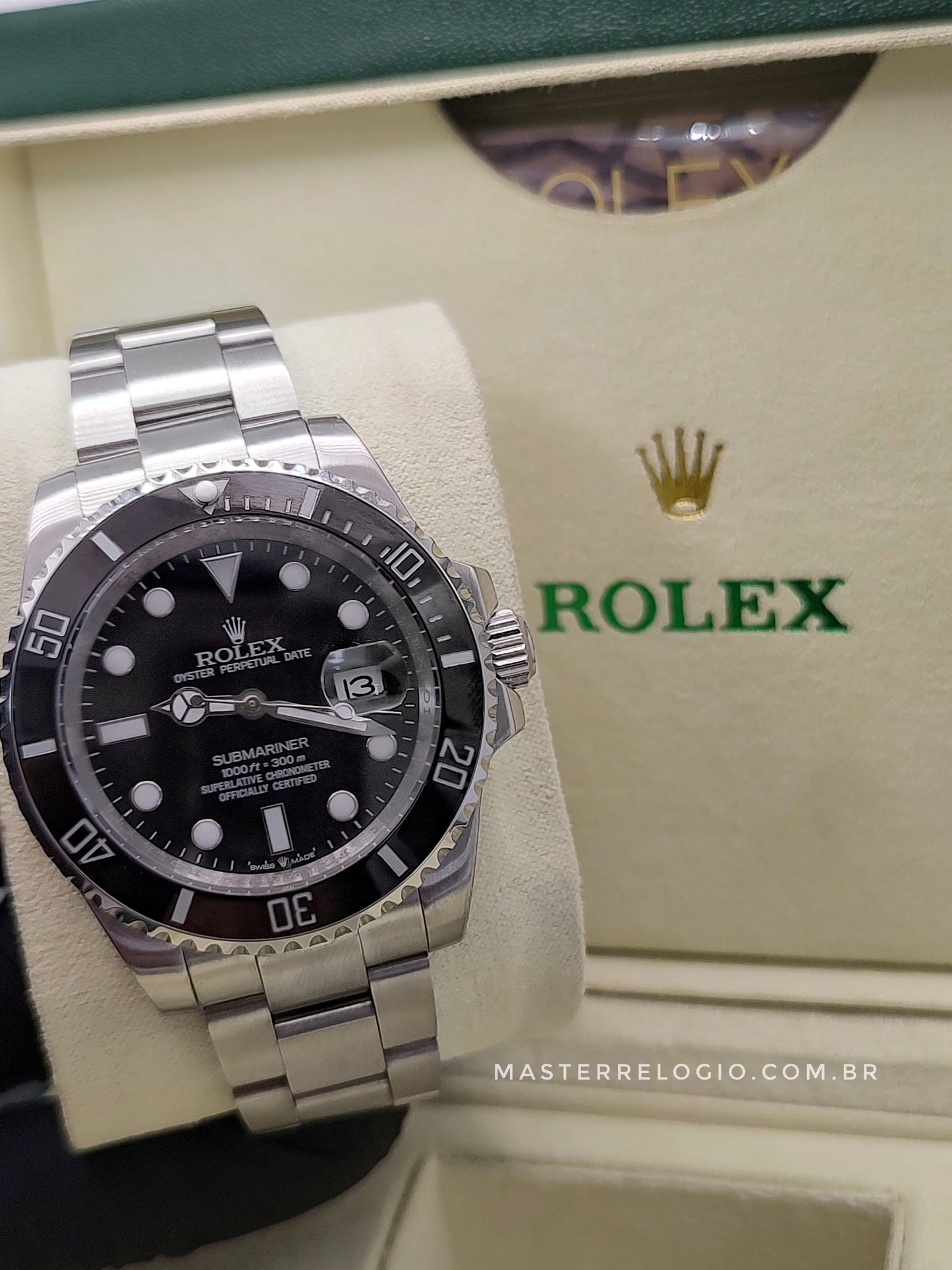 Rollex Submariner Preto 40mm