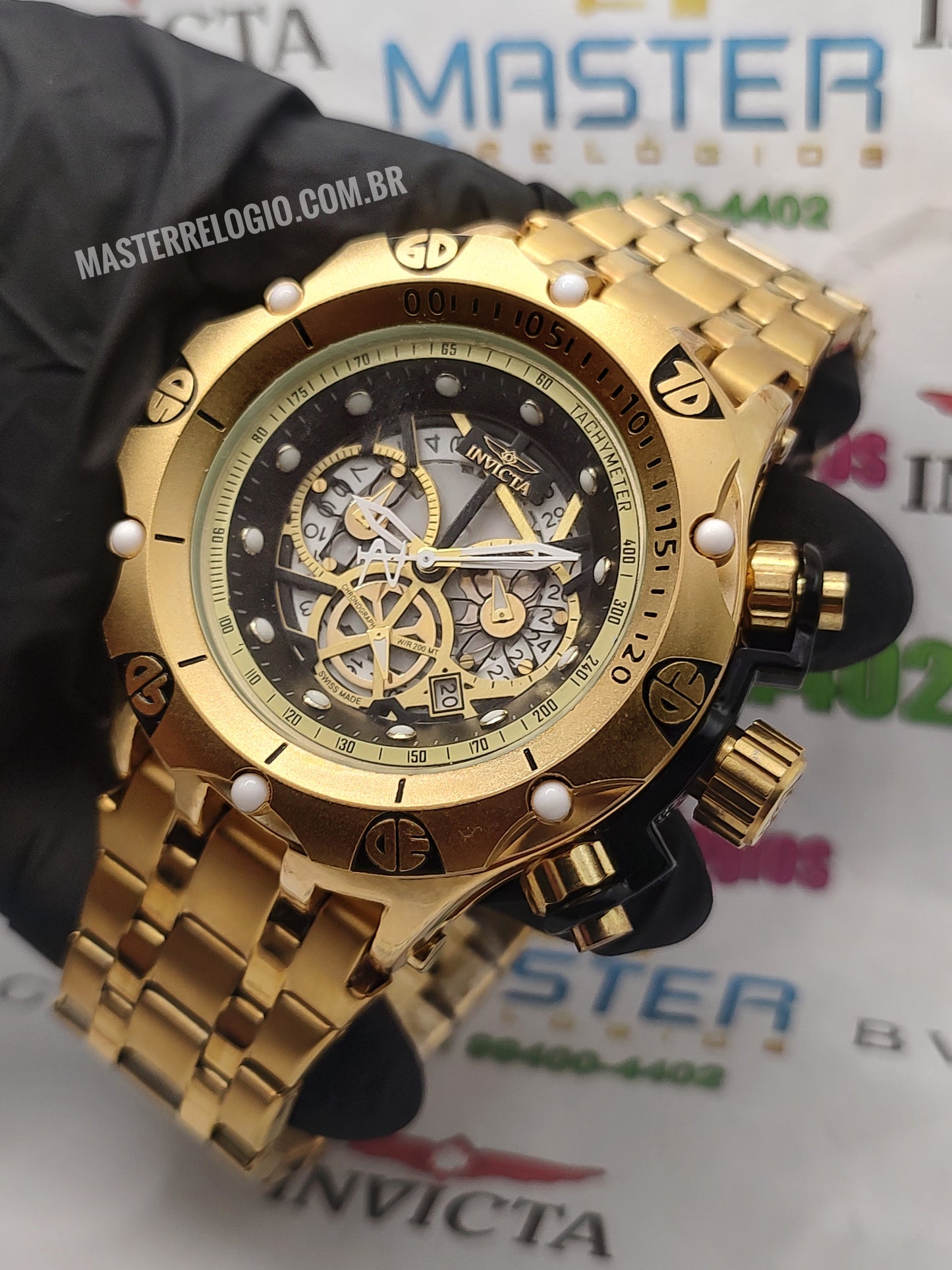 Invicta Hibrid Funcional + Corrente de brinde