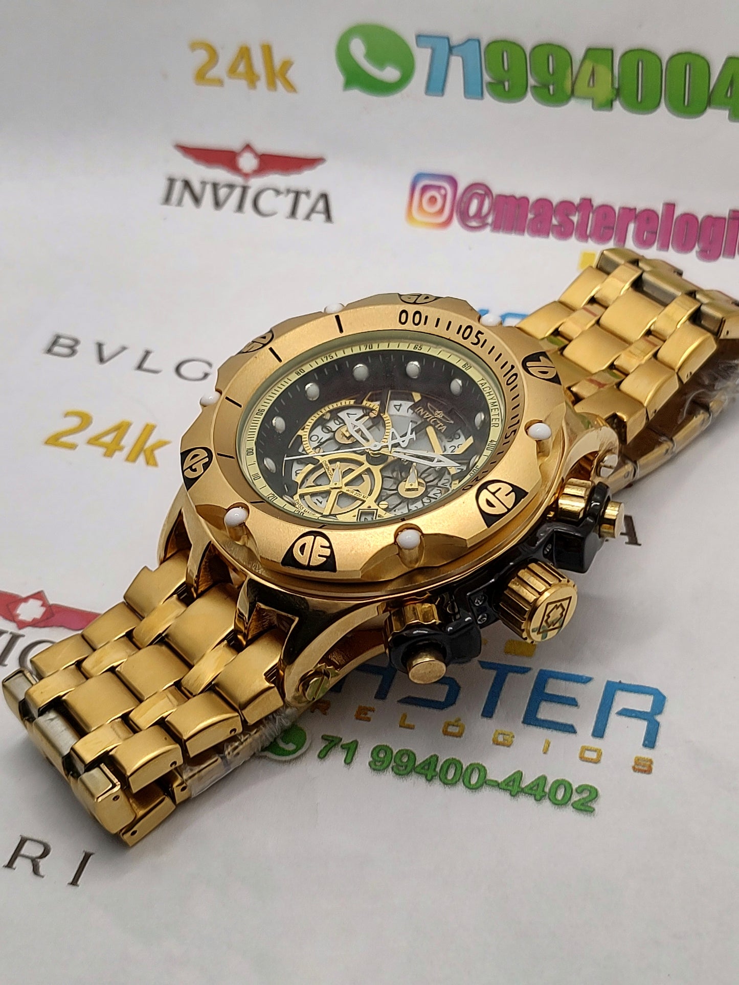 Invicta Hibrid Funcional + Corrente de brinde