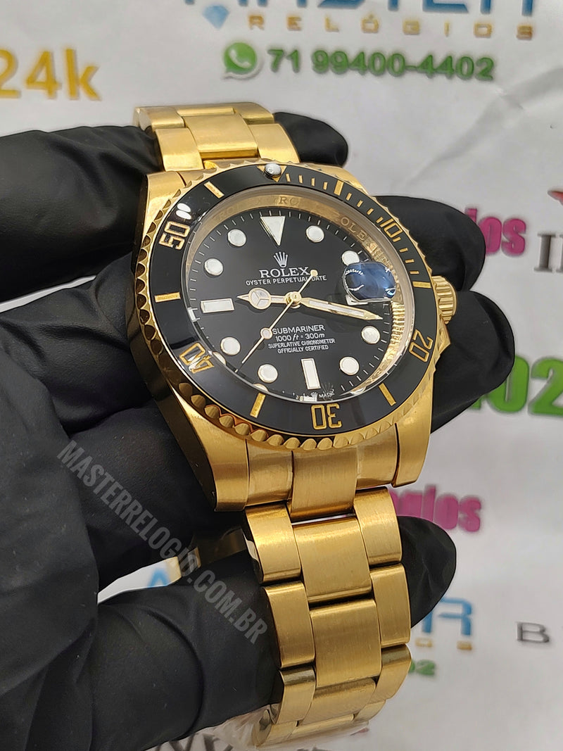 Rollex Submariner Dourado 40mm