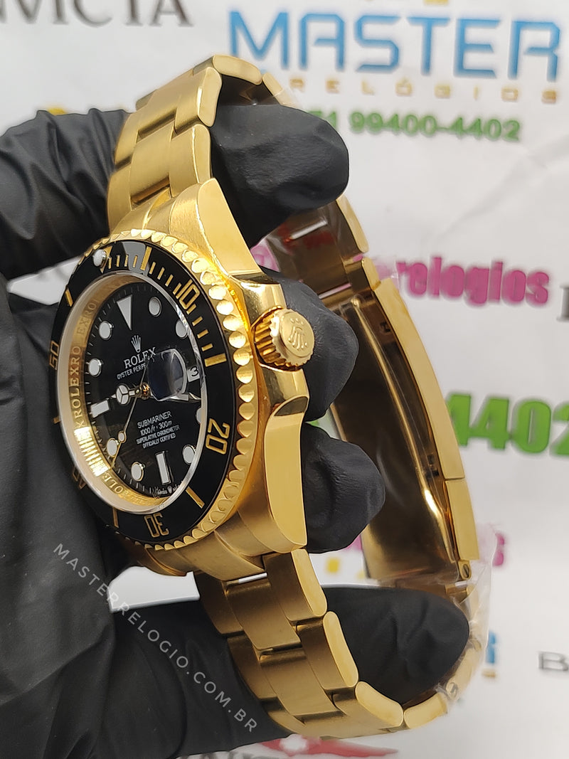 Rollex Submariner Dourado 40mm