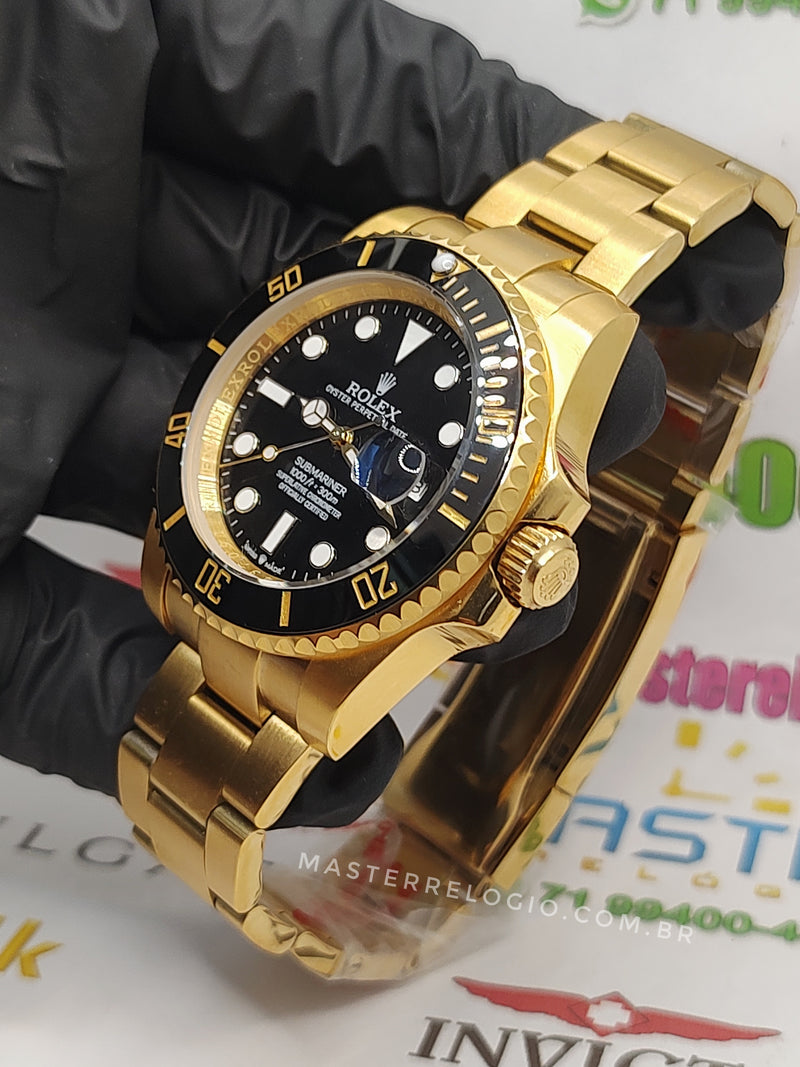 Rollex Submariner Dourado 40mm