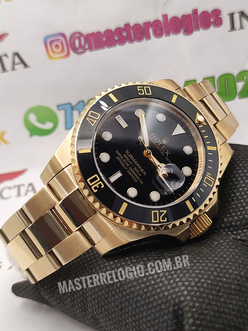 Rollex Submariner Dourado 44mm