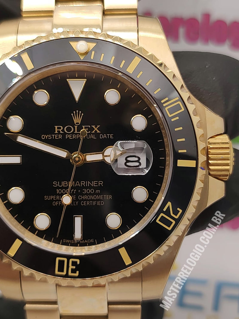 Rollex Submariner Dourado 44mm