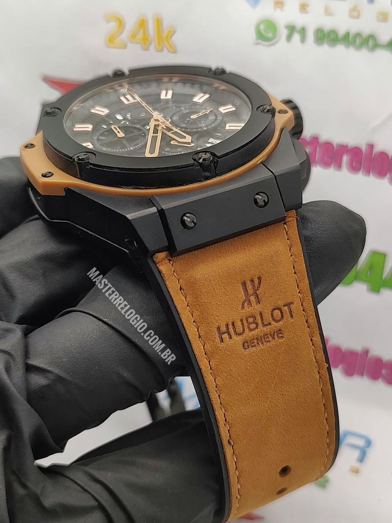 Hubllot Big Bang Unico Couro 48mm