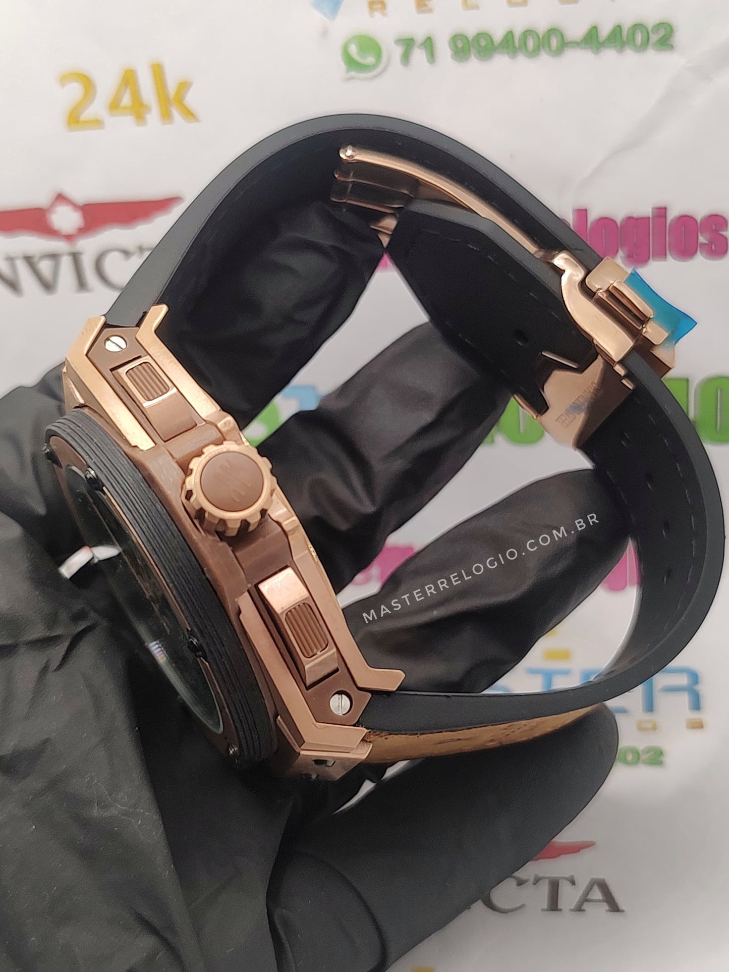 Hubllot Rosê Couro Big Bang 992103 48mm