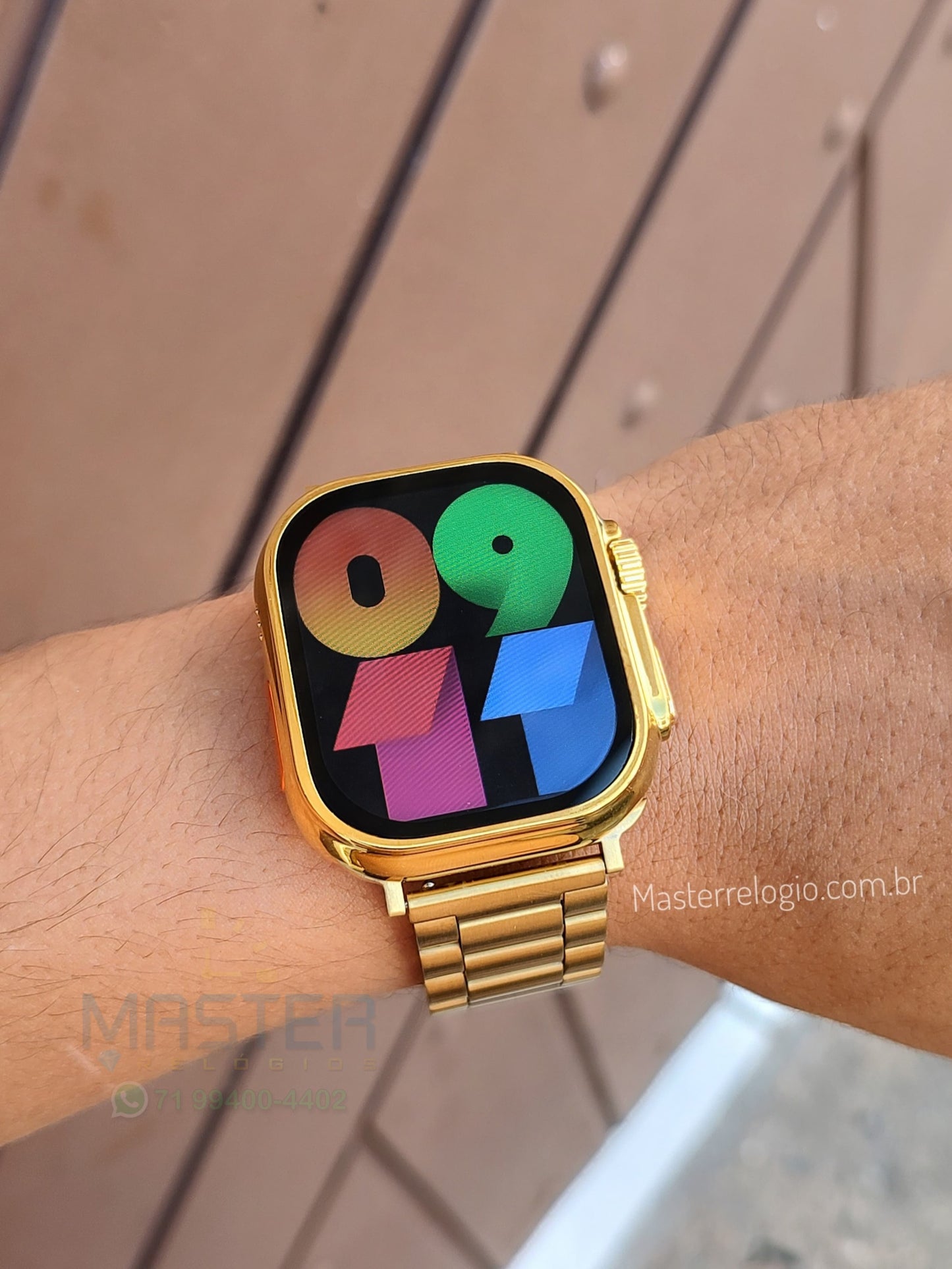 Smart V9 Ultra Max Dourado 49mm