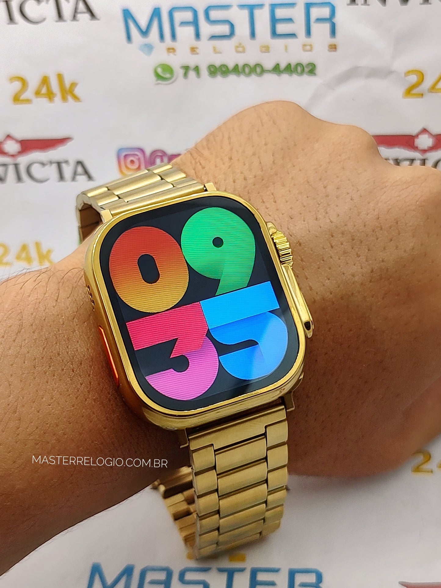 Smart V9 Ultra Max Dourado 49mm