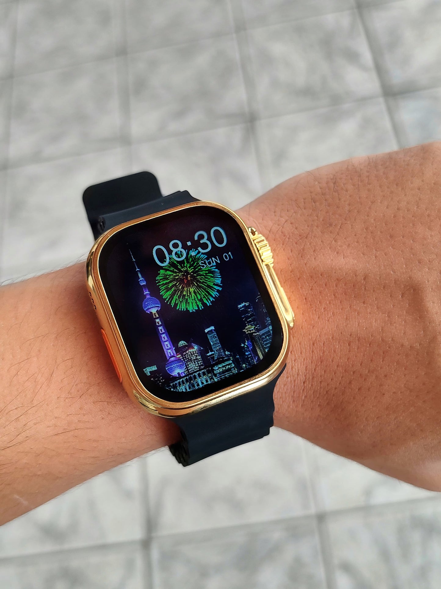 Smart V9 Ultra Max Dourado 49mm