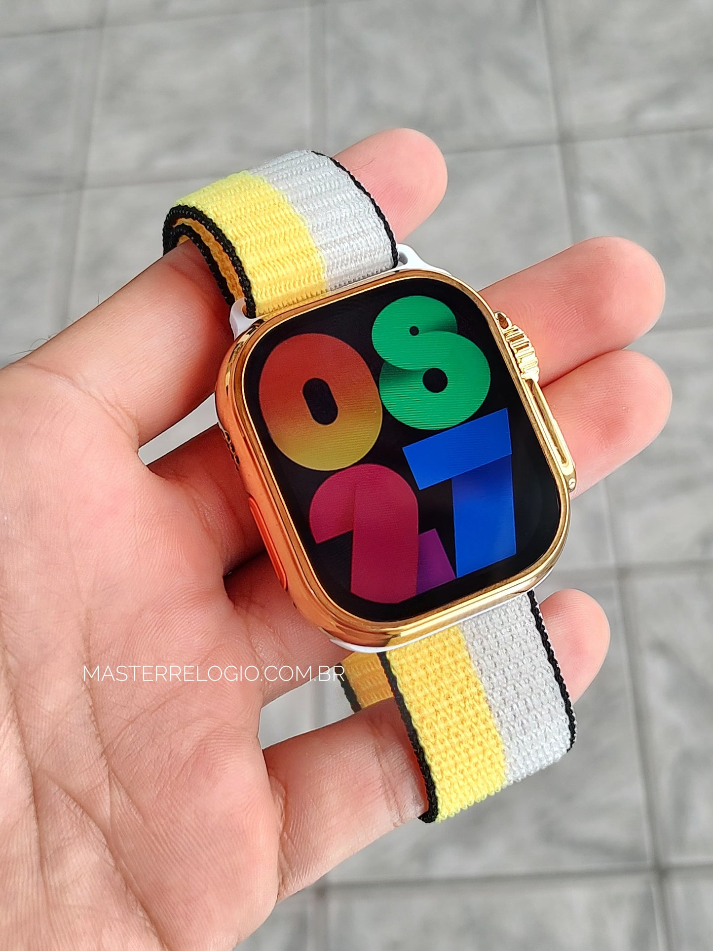 Smart V9 Ultra Max Dourado 49mm