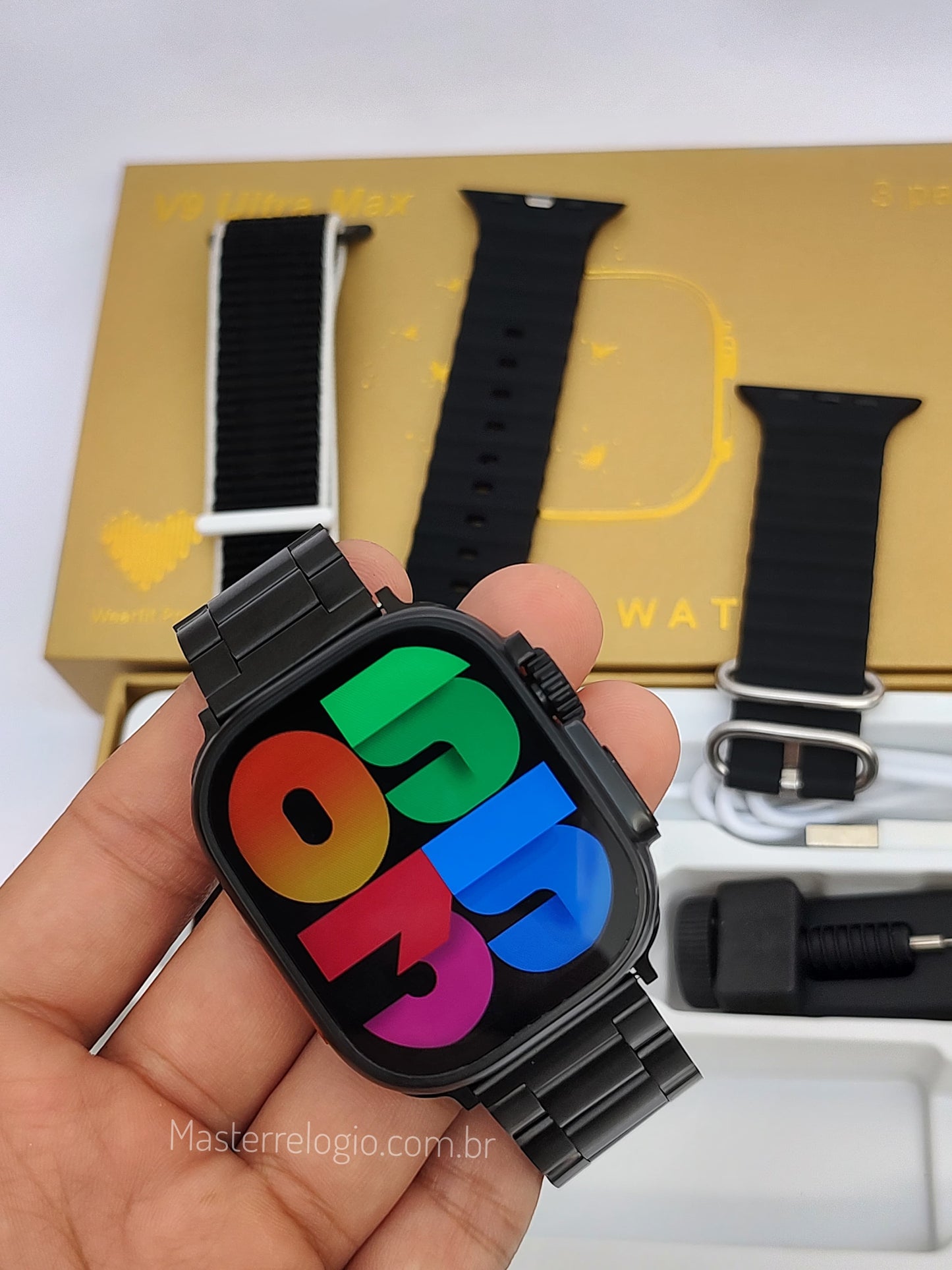 Smart V9 Ultra Max Preto 49mm