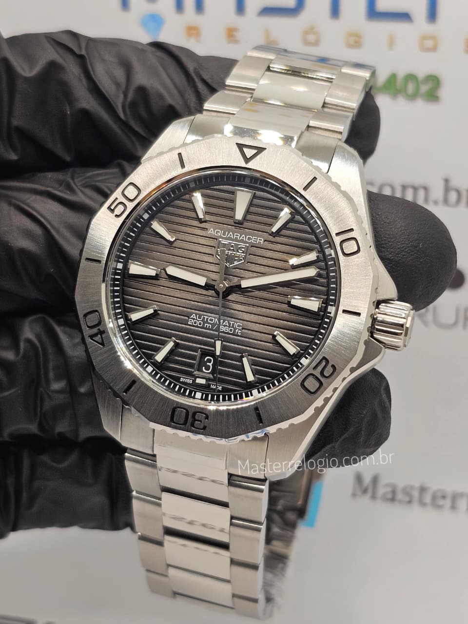 Tag Heuer Aquaracer Aço BA0627 Super Clone ETA 40mm