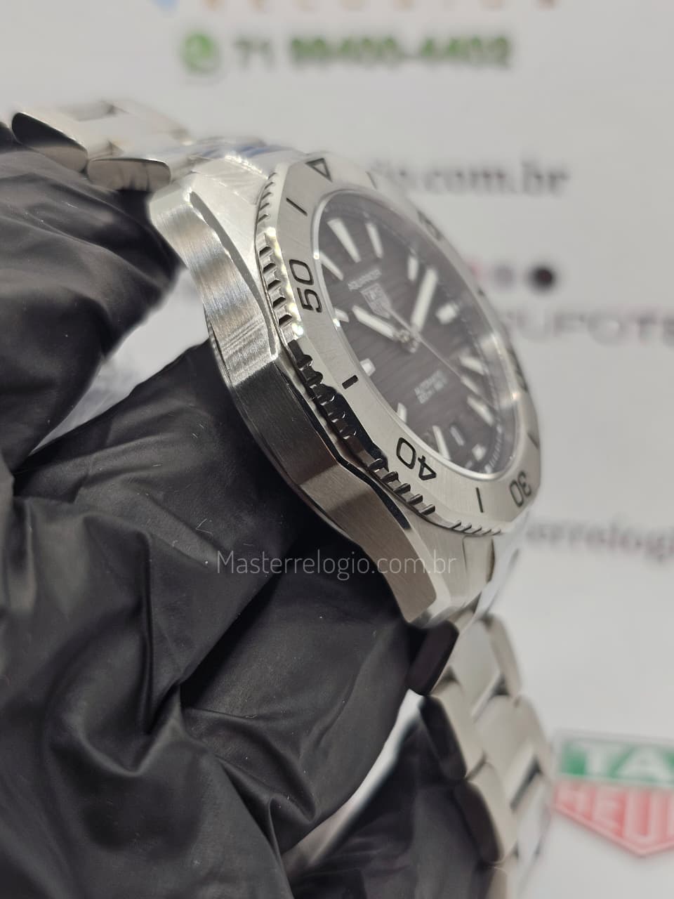Tag Heuer Aquaracer Aço BA0627 Super Clone ETA 40mm