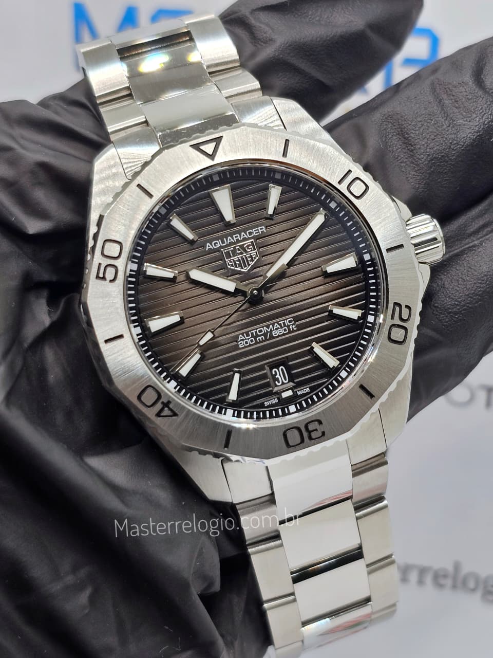 Tag Heuer Aquaracer Aço BA0627 Super Clone ETA 40mm