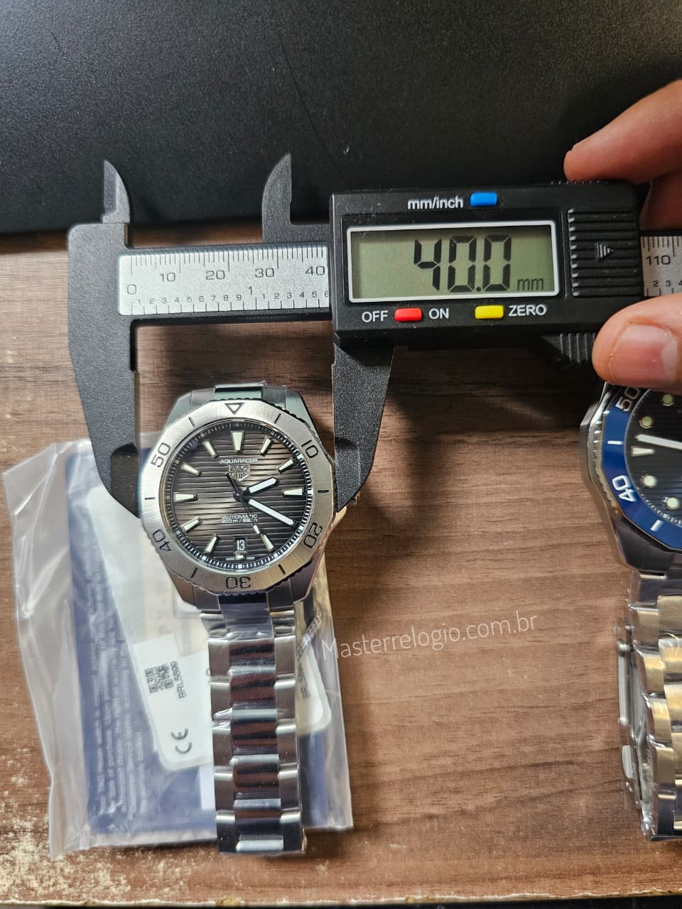 Tag Heuer Aquaracer Aço BA0627 Super Clone ETA 40mm