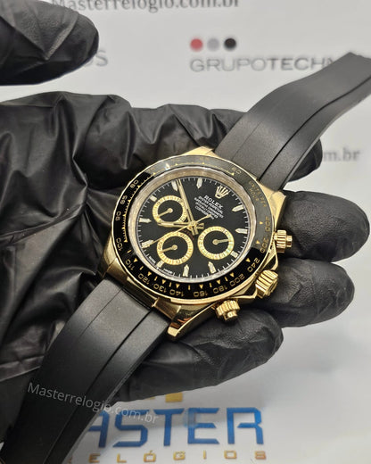 Rolex Daytona Pulseira preta Base eta