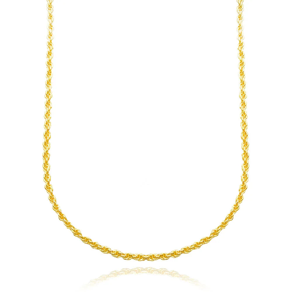 Cordão Baiano 2,5mm 70cm (Fecho Canhão) (14g) (Banho Ouro 24k)