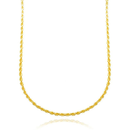 Cordão Baiano 2,5mm 70cm (Fecho Canhão) (14g) (Banho Ouro 24k)