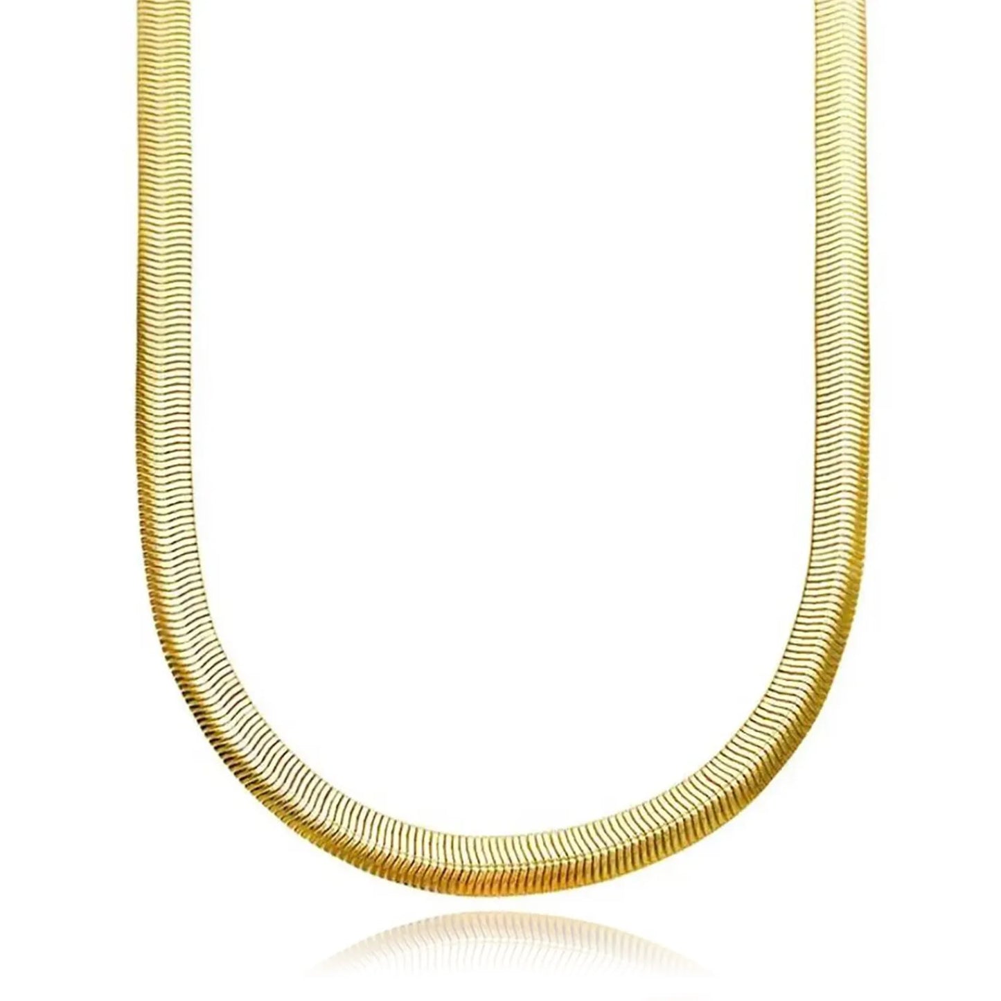 Corrente Rabo de Rato Chapada 3mm (Fecho Canhão) (Banho Ouro 24k)